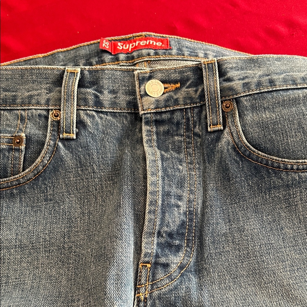 Supreme Classic Blue Straight Jeans